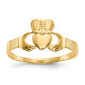 14k Ladies Claddagh Ring, Size 6