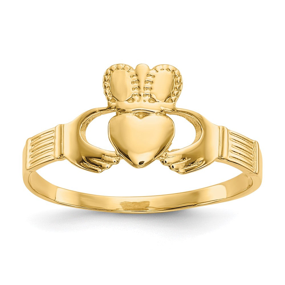 14k Ladies Claddagh Ring, Size 6
