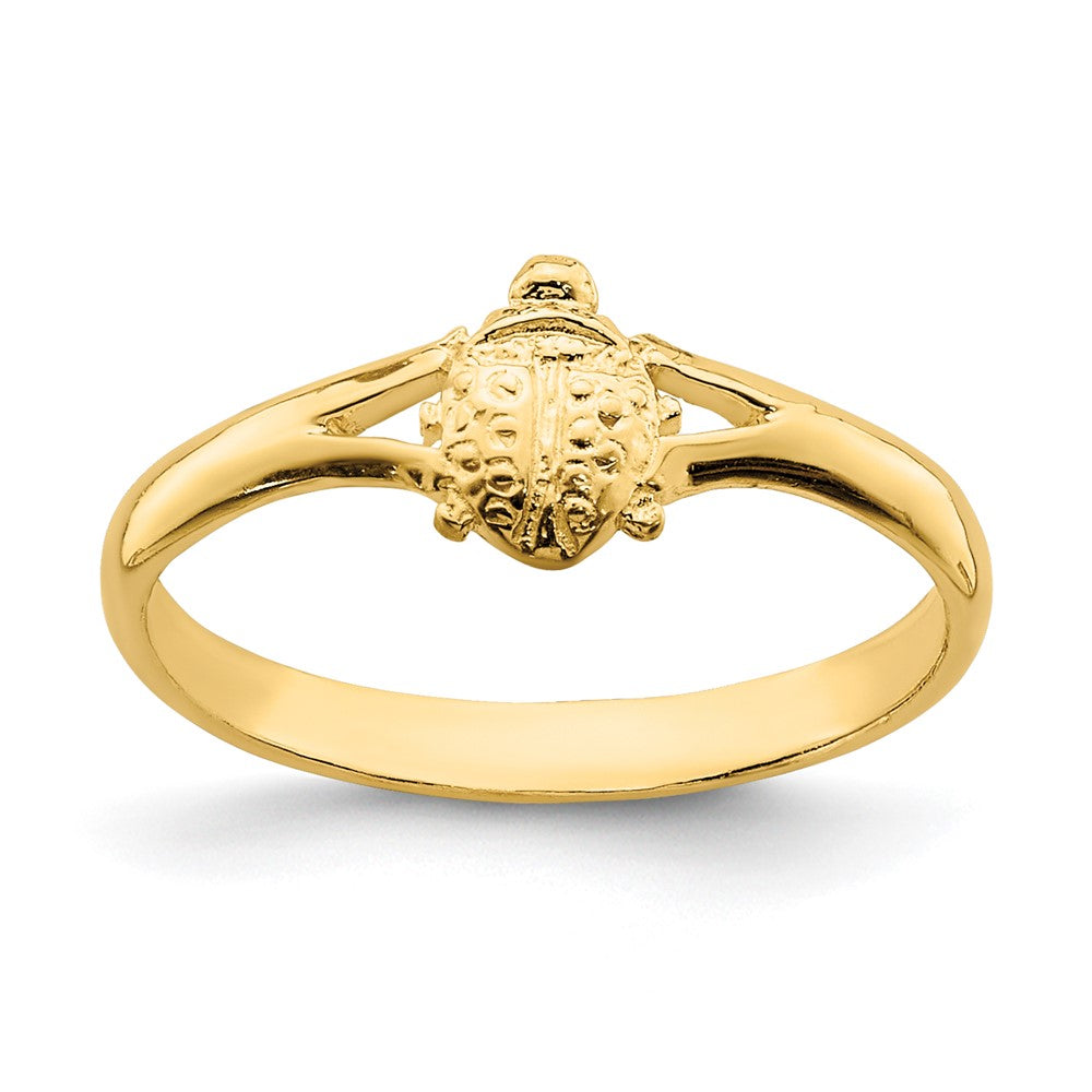 14k Ladybug Size 1 Baby / Childs Ring
