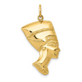 14k Nefertiti Charm, 30.5 x 16 mm