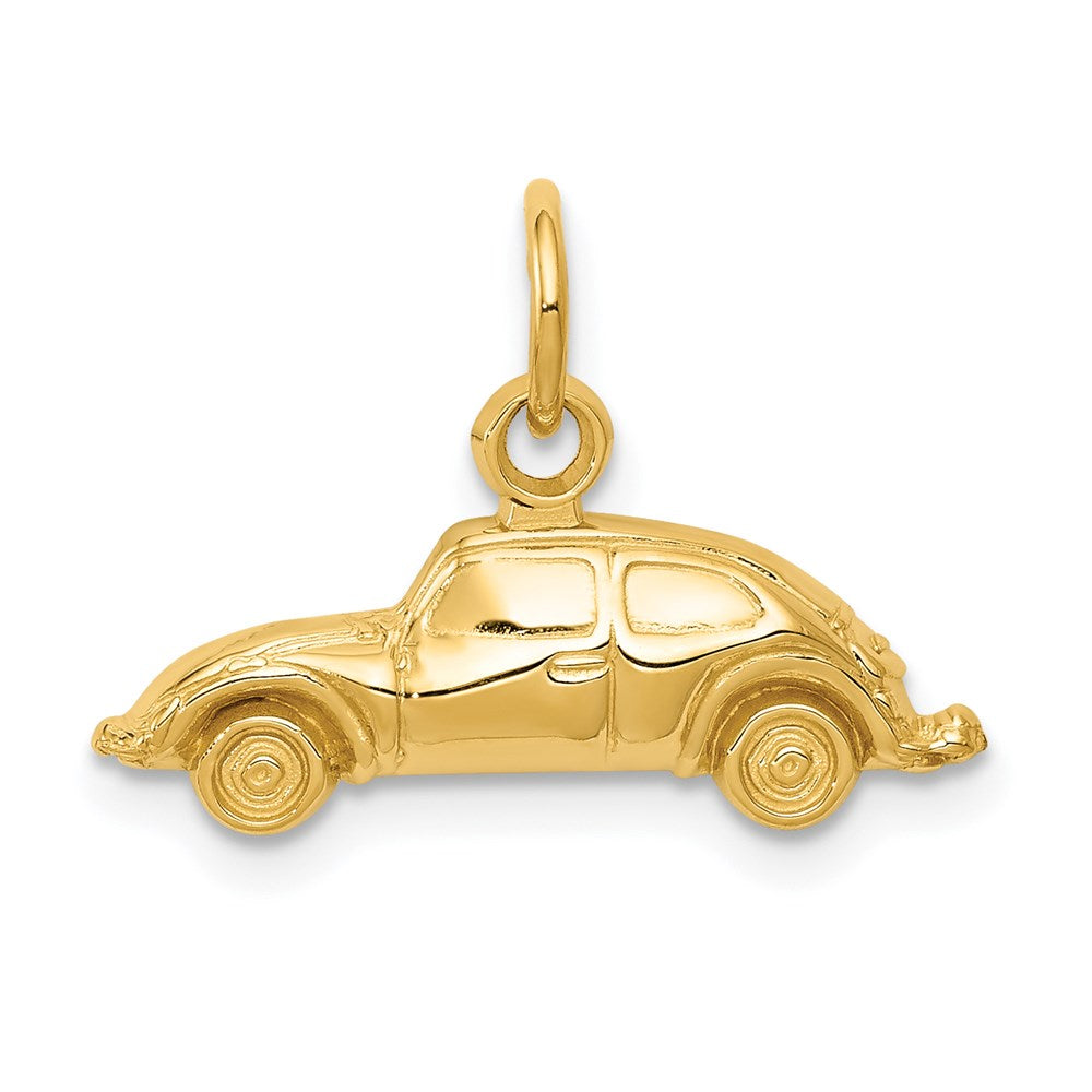 14k Car Charm, 15 x 20 mm