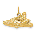 14k Go-Kart Charm, 16 x 21 mm