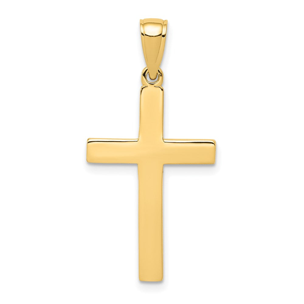 14k Cross Pendant, 31.5 x 15.5 mm
