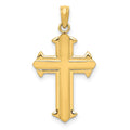 14K Passion Cross Pendant, 29 x 15 mm