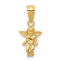 14k  3-D Small Guardian Angel Pendant, 19 x 9 mm