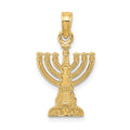 14k Menorah Pendant, 22 x 12 mm
