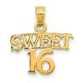 14K SWEET 16 Pendant, 17 x 15 mm