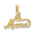 14K #1 MAMA Charm, 15.1 x 19.3 mm