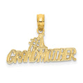 14k  #1 GRANDMOTHER Charm, 12.9 x 20 mm
