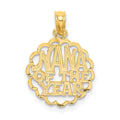 14K NANA OF THE YEAR  Charm, 18.4 x 14.2 mm