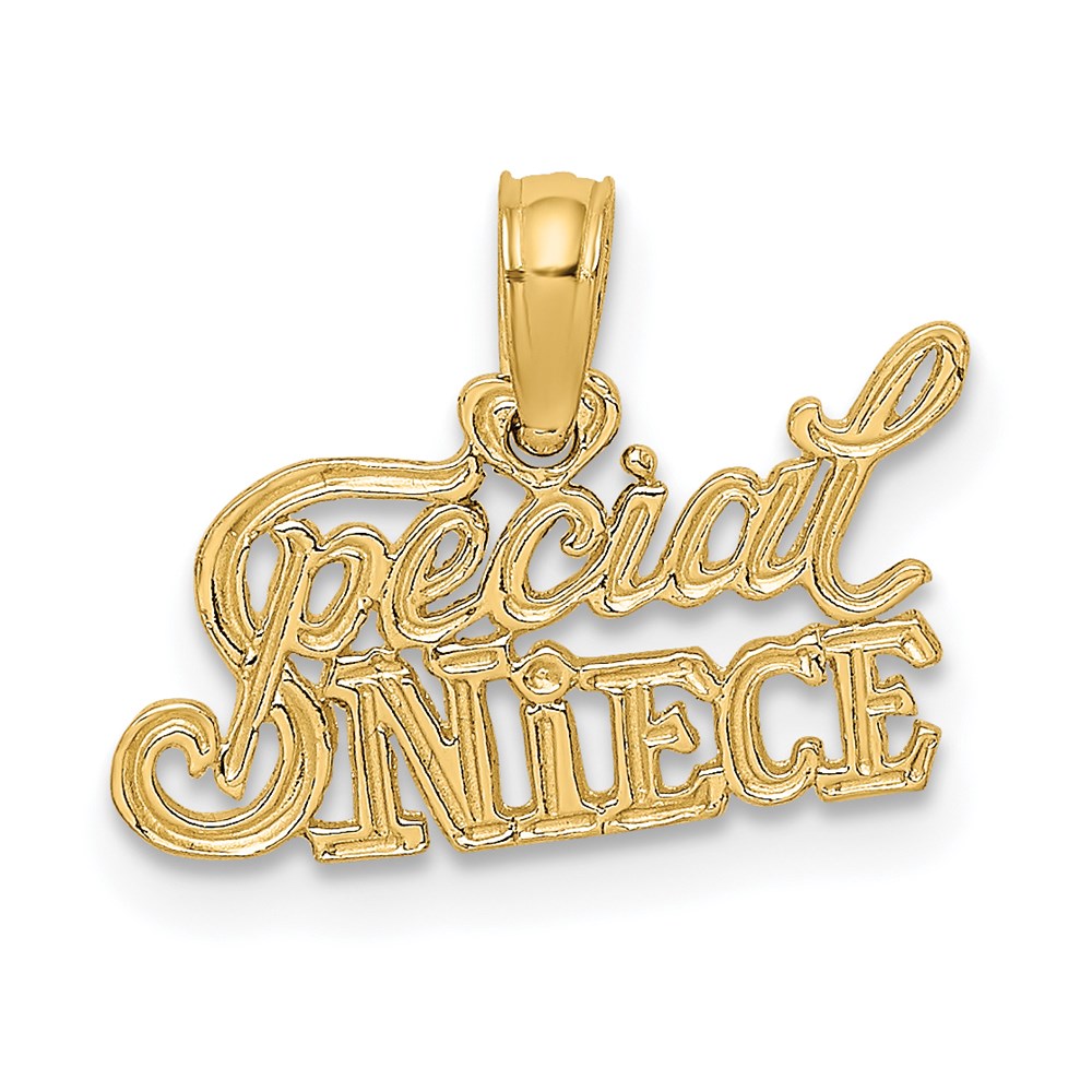 14K SPECIAL NIECE Charm, 12.6 x 16.7 mm
