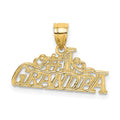 14k #1 GRANDPA Charm, 13.2 x 21.6 mm
