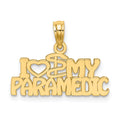 14K I HEART MY PARAMEDIC Charm, 8.8 x 20.3 mm