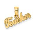 14k TEACHER Charm, 4.95 x 14.65 mm