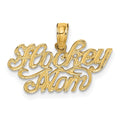 14K HOCKEY MOM Charm, 9.7 x 19.8 mm