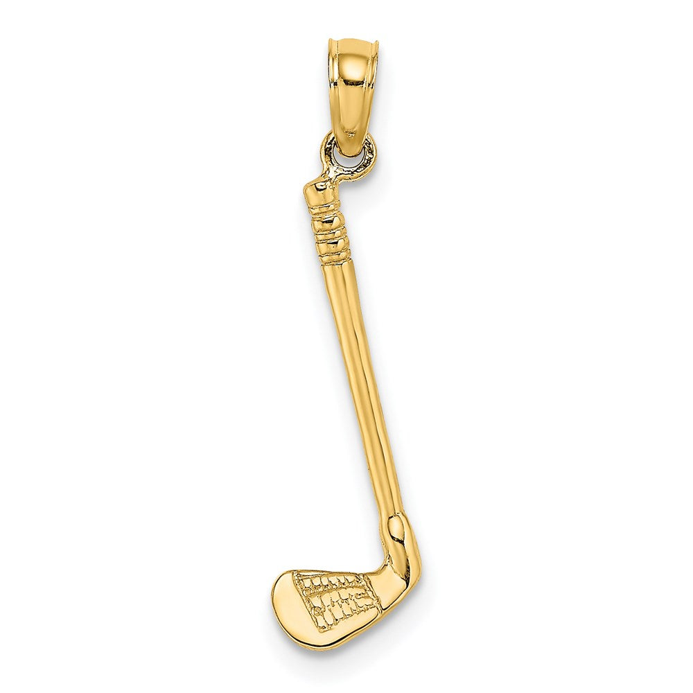 14K 3-D Golf Club Charm, 31.25 x 6 mm