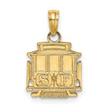 14k Polished S.F. Cable Car Charm, 17.1 x 11.6 mm