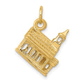 14k 3-D Church Building Charm, 17 x 13 mm