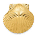 14K Fits Up To 8mm and 10mm Scallop Shell Omega Slide, 28 x 27 mm