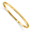 14k Slip-on 2.5mm Baby Bangle Bracelet, 5.5 x 2.5 mm