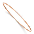 14k Rose Gold Polished 1.50mm Slip-on Round Bangle Bracelet, 8 x 1.5 mm