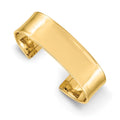 14k 18.5mm Polished Cuff Bangle Bracelet, 18.5 mm