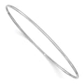 14k White Gold Polished 1.50mm Slip-on Round Bangle Bracelet, 8 x 1.5 mm