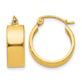 14K 5.75x17mm Polished Hoop Earrings, 17 x 5.75 mm
