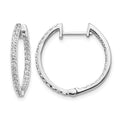 14kw Lab Grown Dia. VS/SI+ G+ Hoop Earrings, 0.816 ct, 18.95 x 19.9 mm