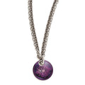 Edward Mirell Black Ti Pink Anodized & Sterling Silver w/ 2in ext Necklac, 16 mm