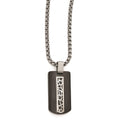 Edward Mirell Black Ti & Sterling Silver Cobblestone Necklace, 20 mm
