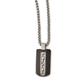 Edward Mirell Black Ti & Sterling Silver Thorn Necklace, 20 mm