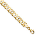 14k Polished 8mm Fancy Link 8.75 inch Bracelet, 8.75 x 8 mm
