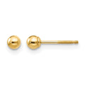 14k Madi K 3mm Ball Push On and Screw Off Screwback Post Earrings, 3 x 3 mm