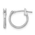 14k White Gold Madi K 11mm Hoop Earrings, 11 x 11 mm