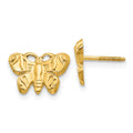 14k Madi K Butterfly Childrens Screwback Post Earrings, 8 x 11 mm