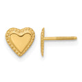 14k Madi K 8.00mm Heart Childrens Post Earrings, 8 x 8 mm