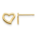 14k Madi K 7.00mm Heart Childrens Post Earrings, 7 x 7 mm, 0.26 g