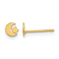14k Madi K Kids Star and Moon Post Earrings, 4.5 x 4.4 mm