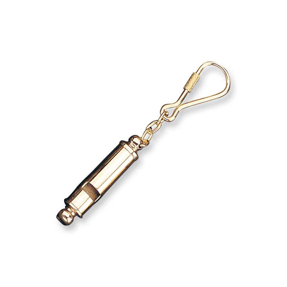 Brass Whistle Key Ring