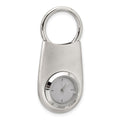 Nickel-plated Oval Clock Key Ring