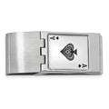 Silver-tone Ace Hinged Money Clip