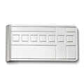 Silver-tone Deco Pattern Money Clip