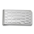 Silver-tone Croco Pattern Money Clip