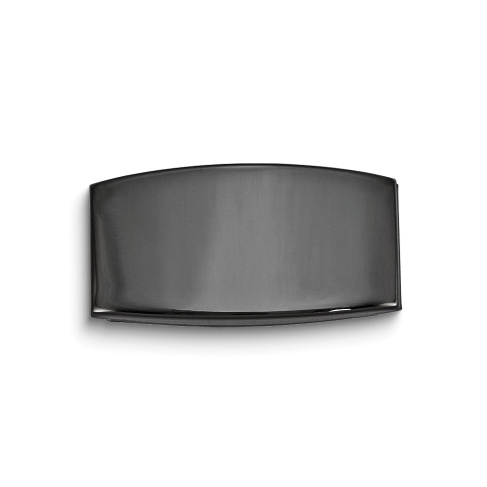 Polished Gunmetal Finish Domed Money Clip