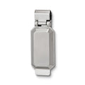 Silver-tone Octagon Hinged Money Clip