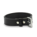 Black Leather 44 Inch Smooth Leather Belt