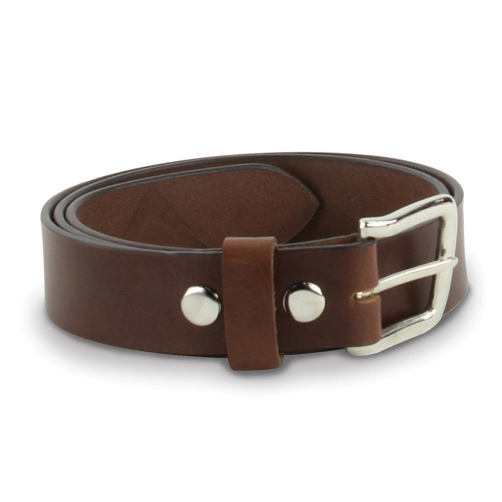 Brown Leather 38 Inch Smooth Leather Belt