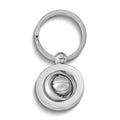 Silver-tone Basketball Key Ring