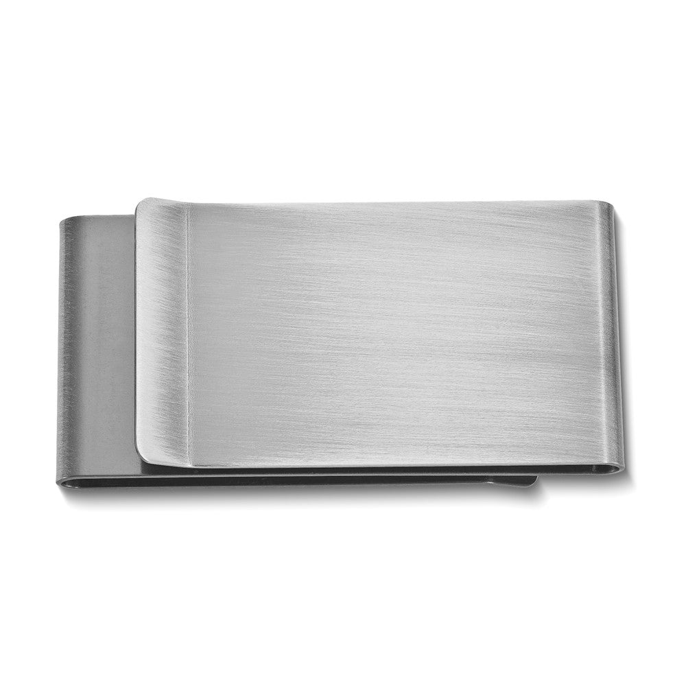 Antique Silver-tone Double-Sided Money Clip